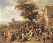 TENIERS, David the Younger Peasants Merry-making wt oil painting on canvas